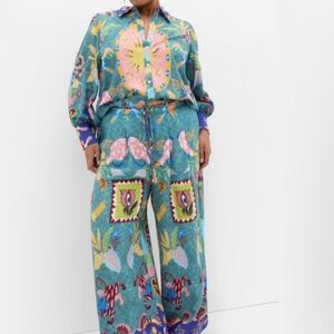 City Chic Multicolor Wide Leg Pants